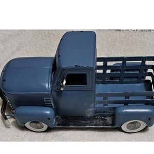 Vintage Style Blue Pickup Truck Model